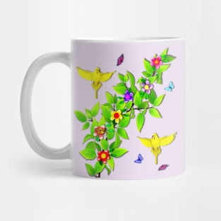 Cute Birds. Budgerigars aka Parakeets Mug